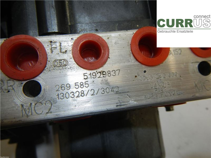 FIAT PUNTO EVO 10-12 ABS-Hydraulikeinheit 71771835 1.2 169A4000