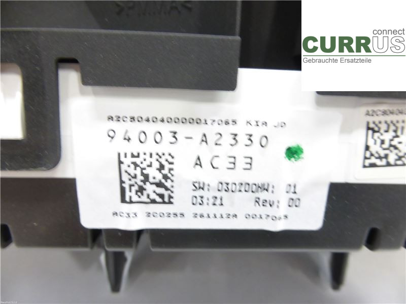 KIA CEED  12-18 Instrumentkam 94003A2330 1,6CRDI D4FB