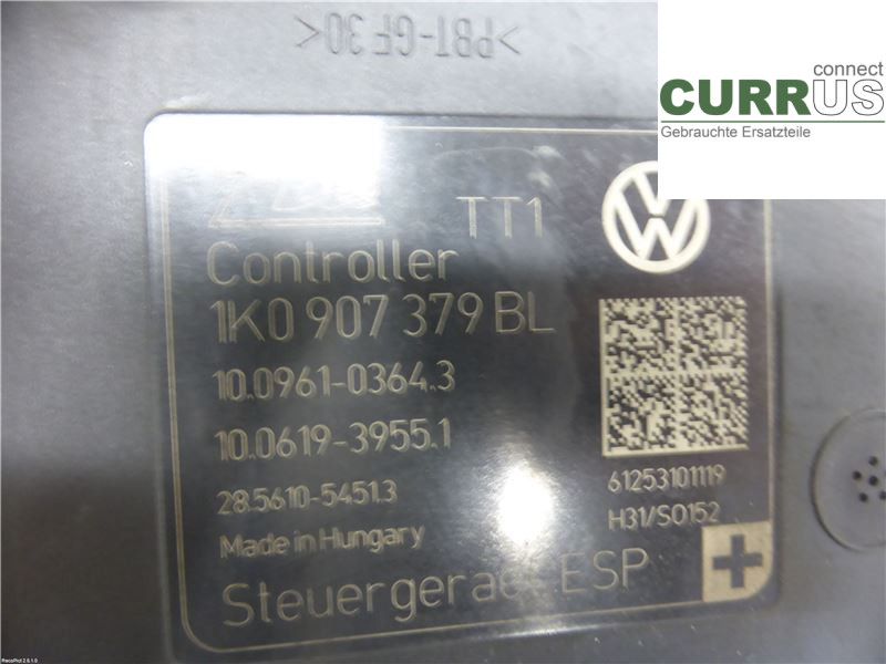 VW CADDY  11-15 ABS Hydraulic unit 1K0614517DP CAYD