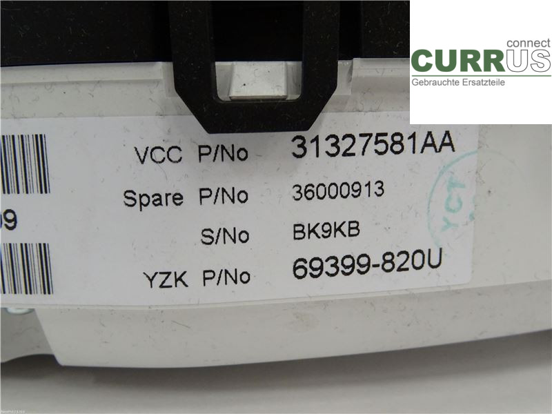 VOLVO V60  11-13 Instrumentkam 36002598 D5204T3
