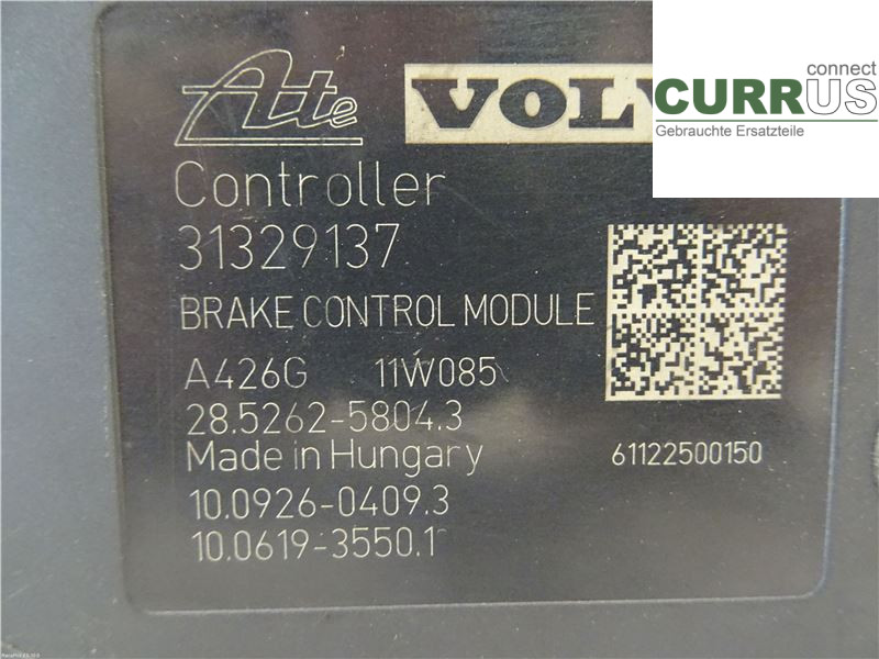 VOLVO V60  11-13 ABS hydraulisk enhed 31329138 