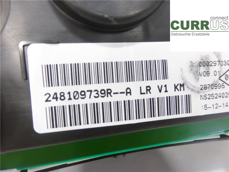 DACIA DOKKER Instrumentpanel / kombiinstrument 248100285R K7M-812