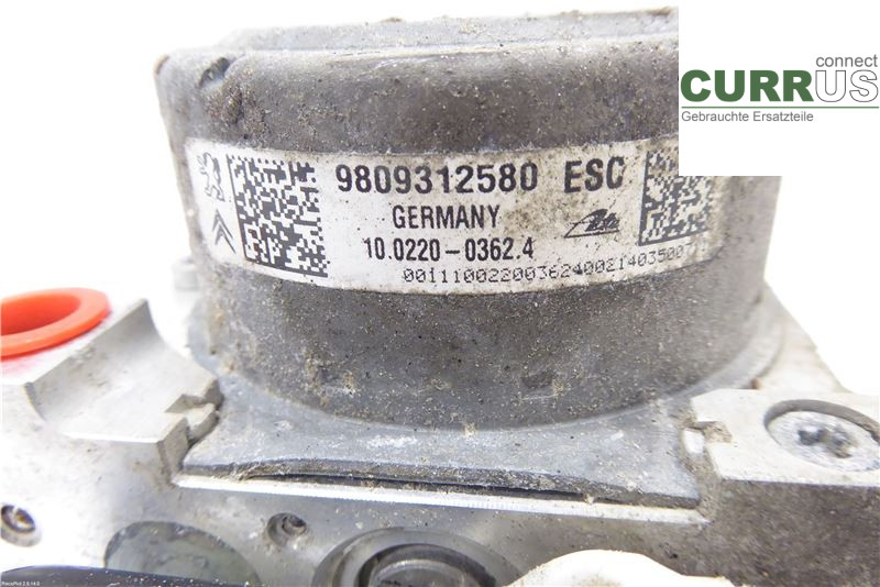 PEUGEOT 2008   13-20 ABS hydraulisk enhed 1611747080 1.6HDI 9HD