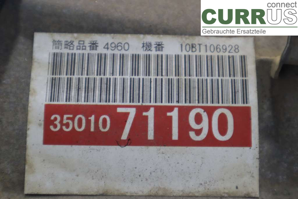 TOYOTA HILUX    05-16 Gearbox (Automatic) 35000-71190 3.0 D-4D 126KW