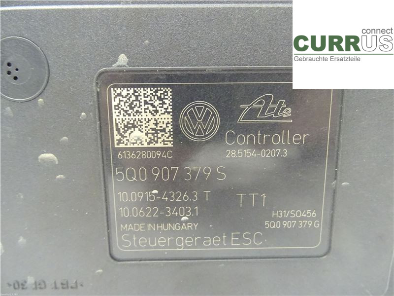 VW GOLF / E-GOLF VII   13-20 ABS Hydraulic unit 5Q0614517T 1,6TDI CLHA