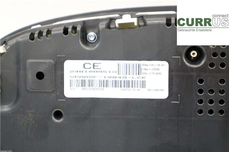NISSAN QASHQAI+2  10-14 Instrument cluster / comb 24810BR51D M9R-740