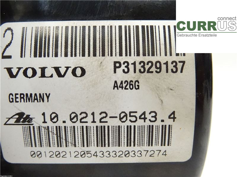 VOLVO S60      11-13 ABS hydraulisk enhed 31329138 D5204T2