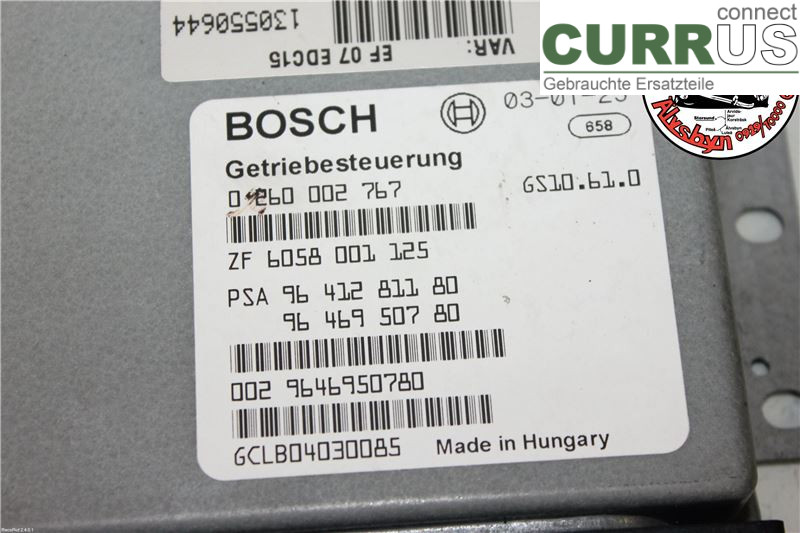 CITROEN C5      -04  Steering unit gearbox 2529L8 2,2HDI R4 98KW