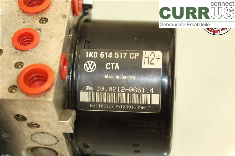 VW CADDY  11-15 ABS Hydraulic unit 1K0614517CP 2.0TDI 110HK
