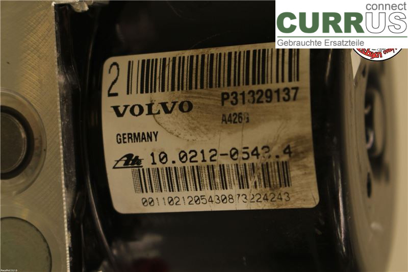 VOLVO V60  11-13 ABS hydraulisk enhed 31329138 D2 R4 84KW