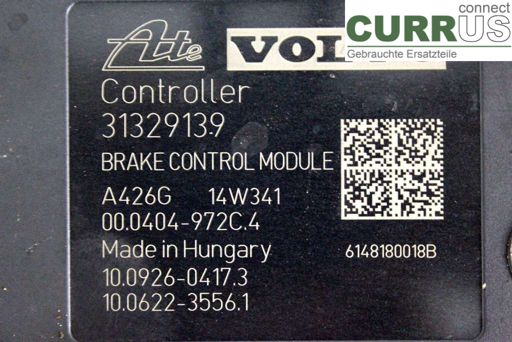 VOLVO V70    14-16 ABS Hydraulic unit 31400545 1,6D R4 114HK