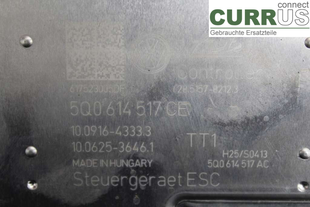 VW GOLF / E-GOLF VII   13-20 ABS Hydraulic unit 5Q0614517CE 1,0 TSI