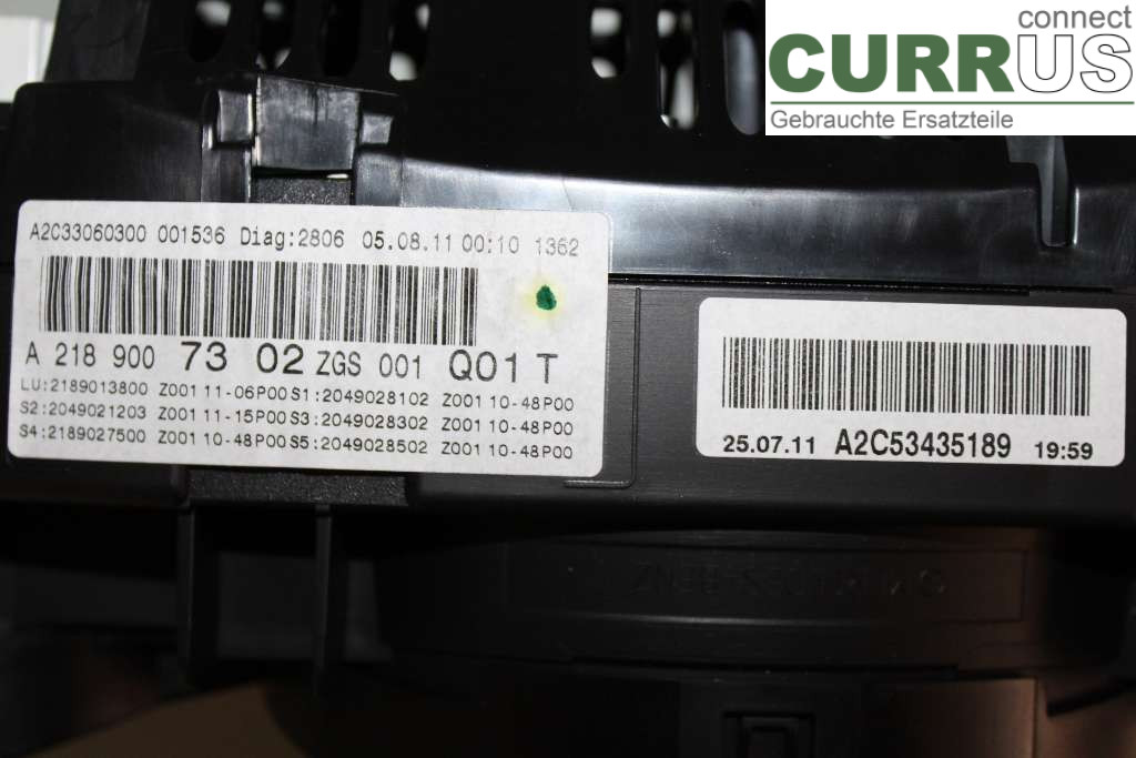 MB CLS-KLASS (C218/X218)   11-17 Instrument cluster / comb A2189007302 350 CDI 268HK