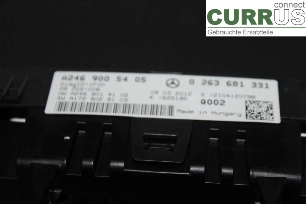 MB B-KLASS (W246/W242)  12-19 Instrumentkam A2469002007 180 CDI 110HK
