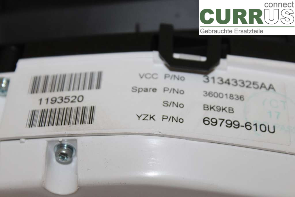VOLVO XC70   08-13 Bloc instruments / combiné 36001836 D4 2,4 163hk
