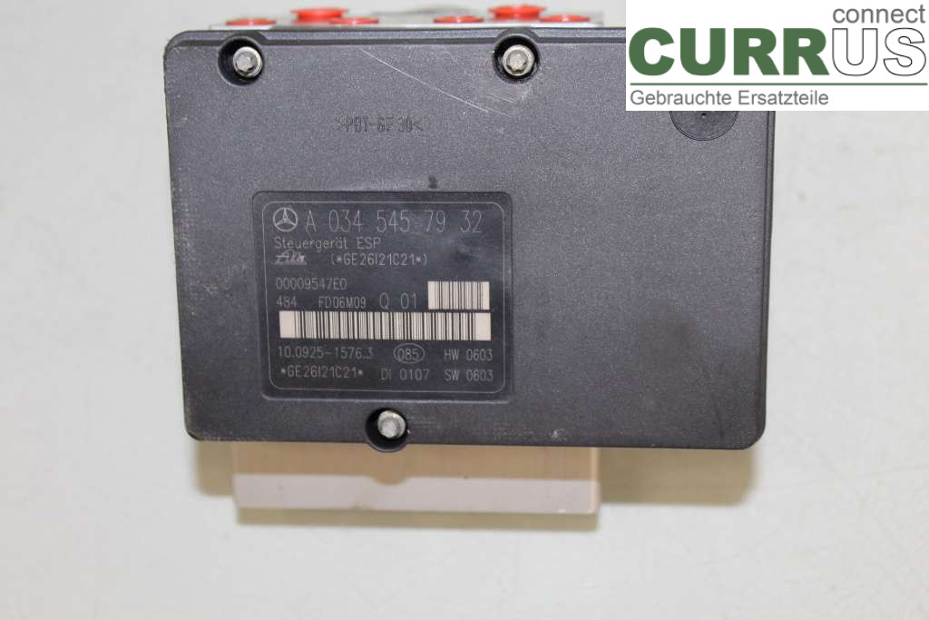 MB C (203)       00-07 ABS Hydraulic unit A0044316212 180 Kompressor