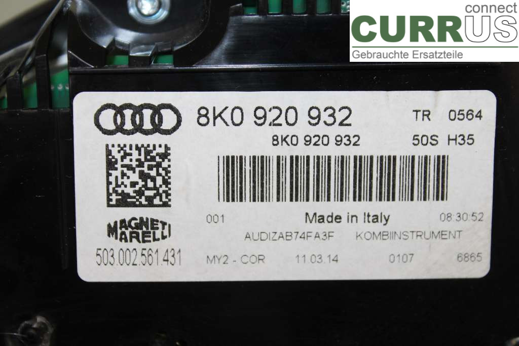 AUDI A4  12-15 Instrument cluster / comb 8K0920932 2.0TDI 170HK