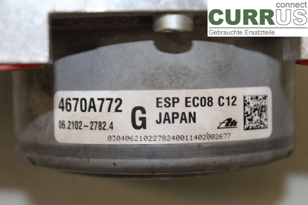 CITROEN C4 AIRCROSS ABS Hydraulic unit 1611296580 1.6HDI 114HK