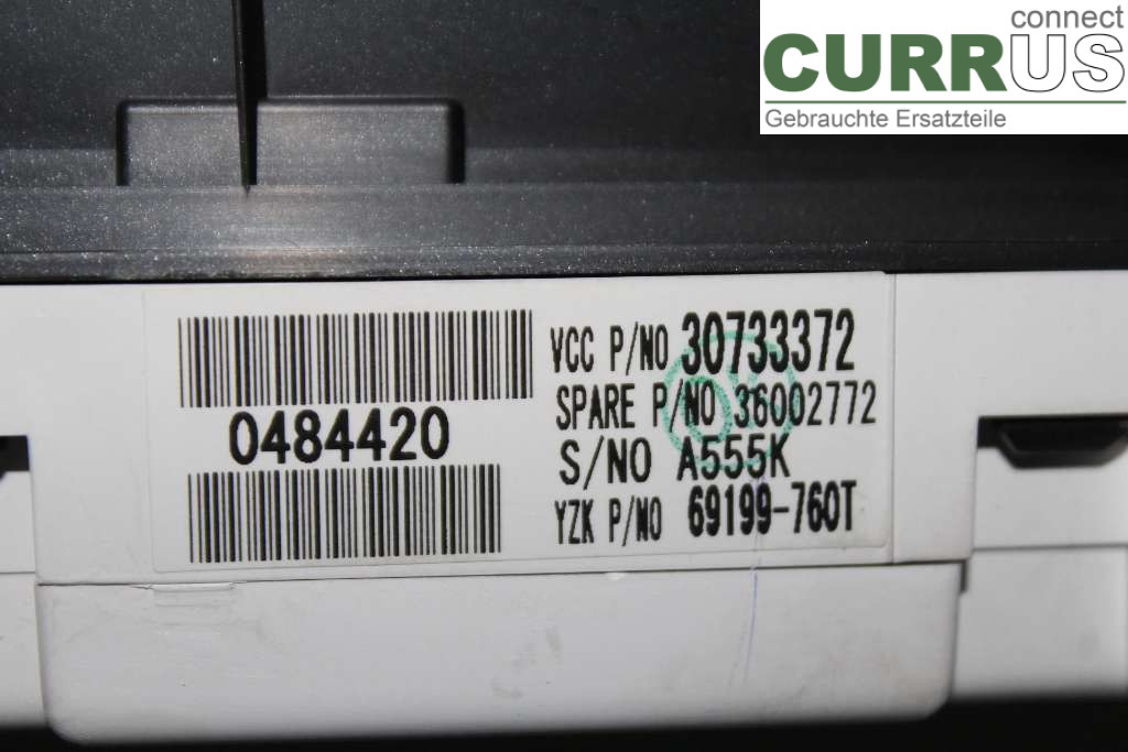 VOLVO C30     10-13 Instrument cluster / comb 36002772 D2 84KW