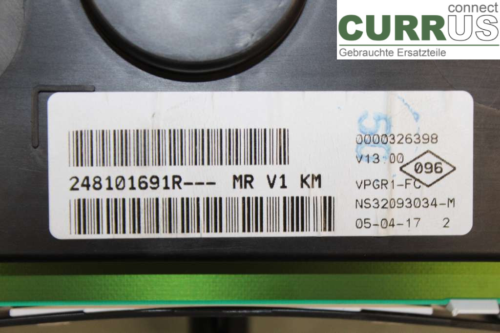 DACIA DOKKER Instrument cluster / comb 248100770R 1,5DCI R4 90HK