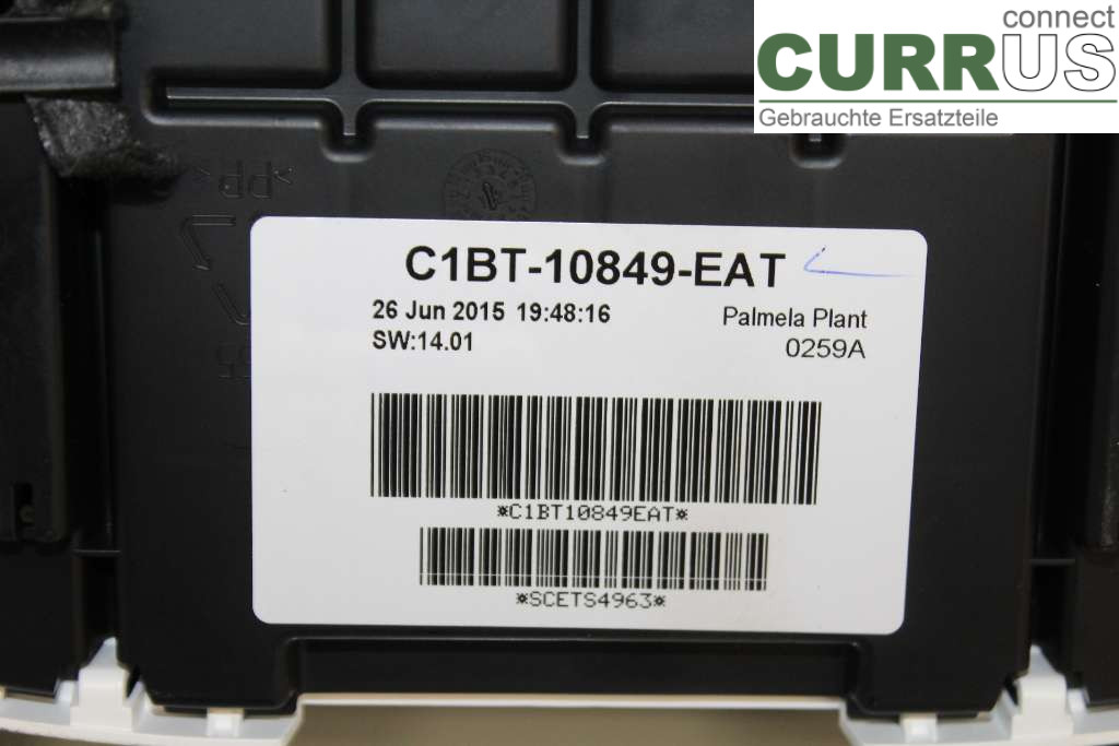 FORD FIESTA  13-17 Instrument cluster / comb 2086524 1,25I R4 60HK