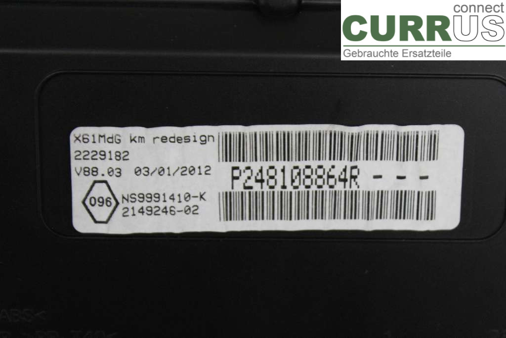 RENAULT KANGOO II  08-14 Instrument cluster / comb 248108864R 1.5DCI 90HK