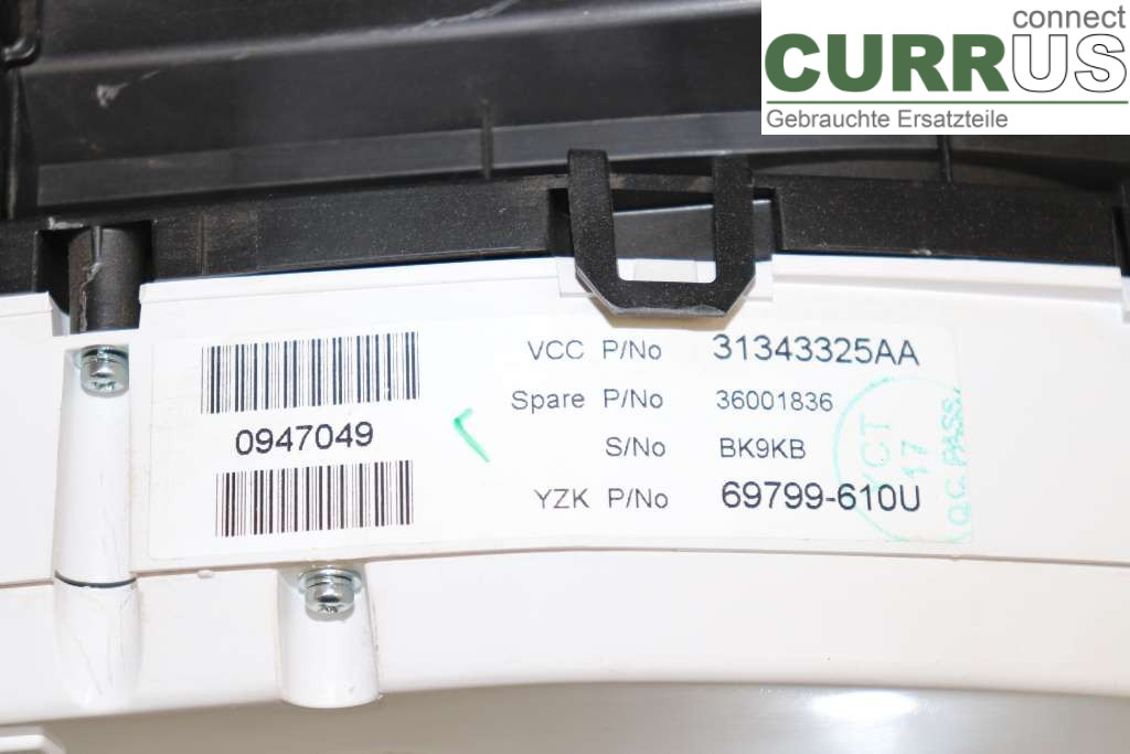 VOLVO XC70   08-13 Bloc instruments / combiné 36001836 d3 163hk