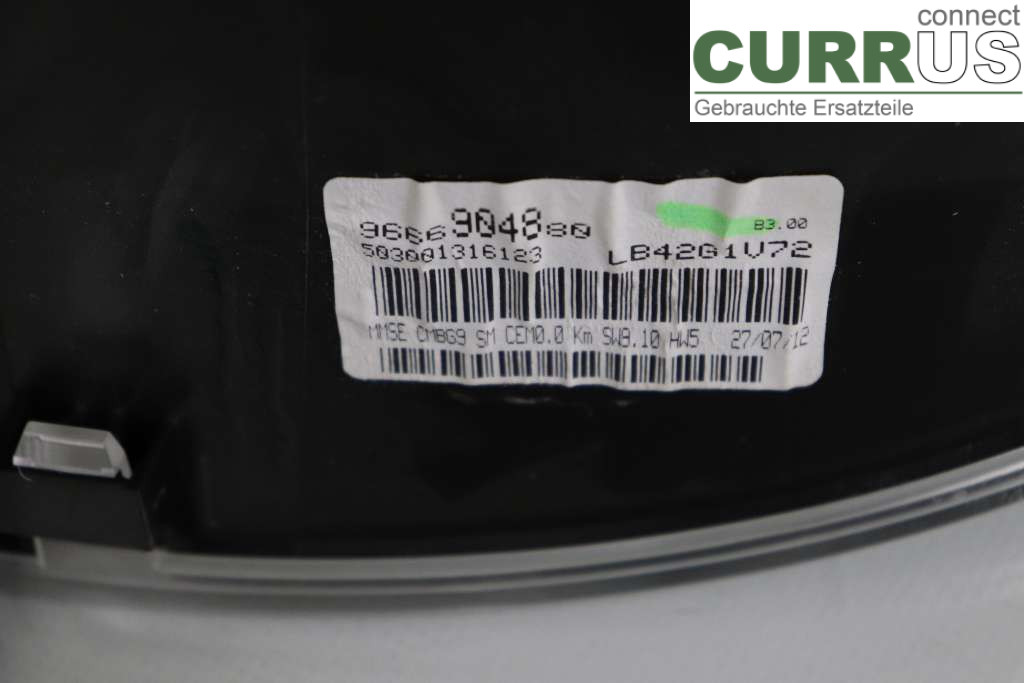 PEUGEOT PARTNER   08-15 Instrumentkam 9801642280 1,6HDI 84KW