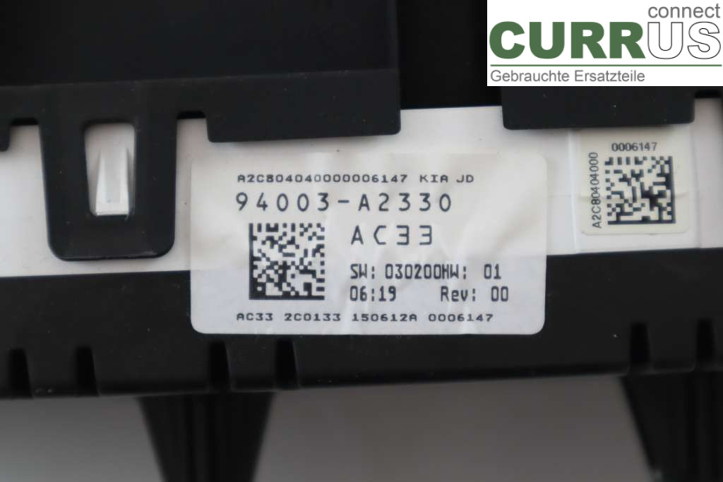 KIA CEED  12-18 Instrument cluster / comb 94003-A2330 1,6CRDI 128HK
