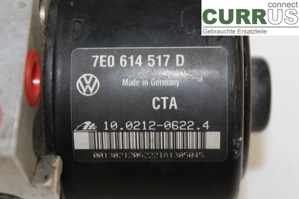 VW TRANSP/CARAVELLE 04-15 Unité hydraulique ABS 7E0614517H 2.0TDI 140HK