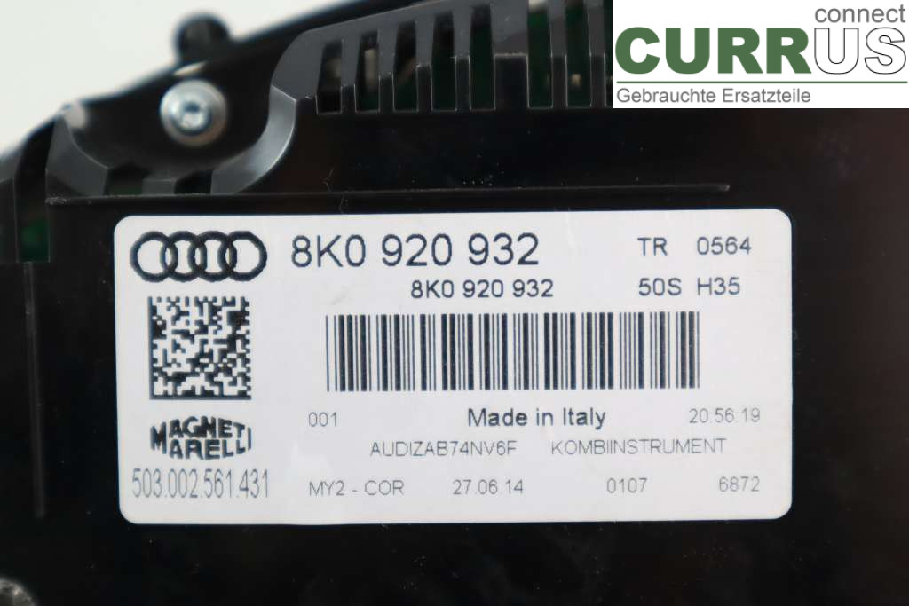 AUDI A4  12-15 Instrument cluster / comb 8K0920932 2,0TDI 150HK