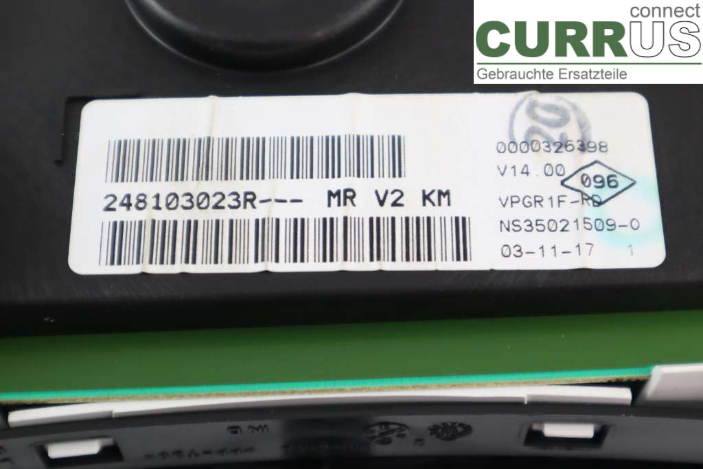 DACIA LOGAN MCV/STEPWAY Instrumentenkombination 248103023R 0,9TCE 90HK
