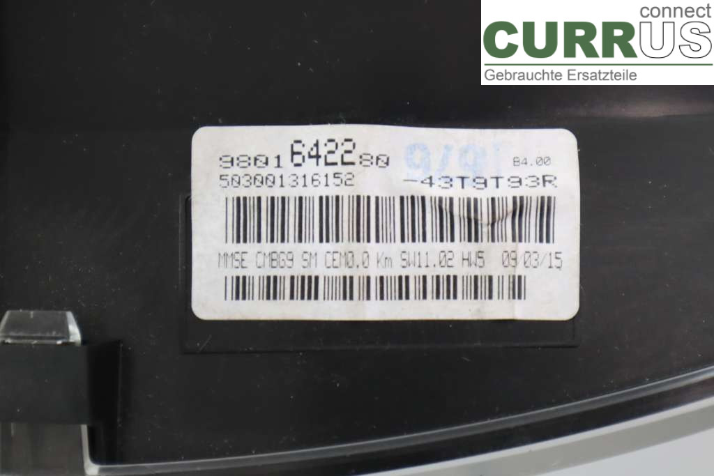 TOYOTA PROACE I  13-16 Instrumentenkombination  2,0D-4D