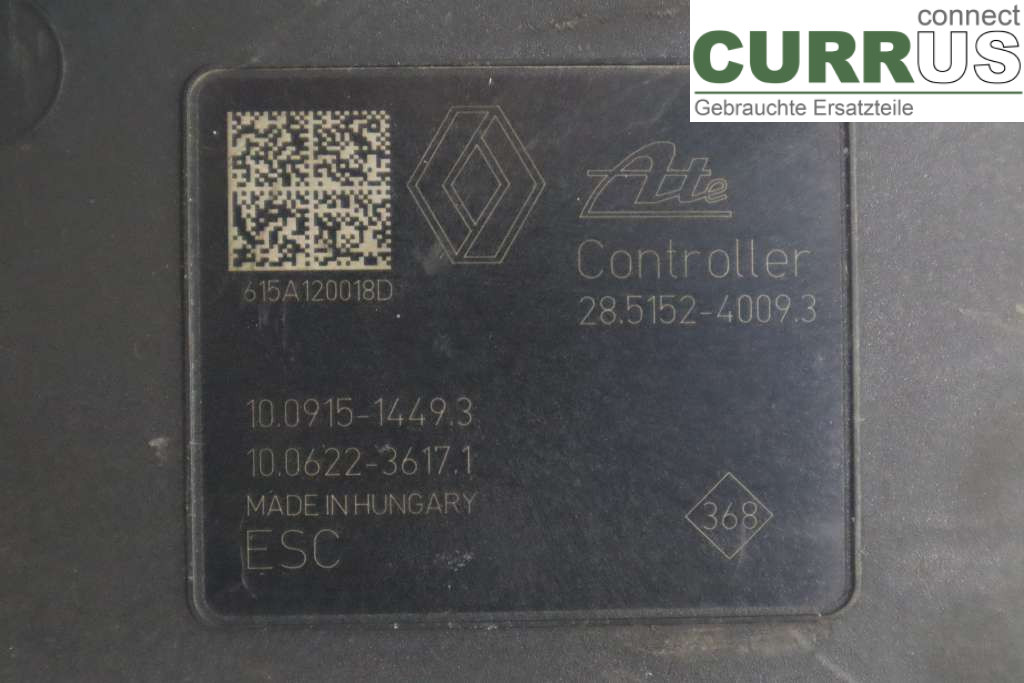 RENAULT TRAFIC  15- Unité hydraulique ABS 476607316R 1.6DCI 140HK