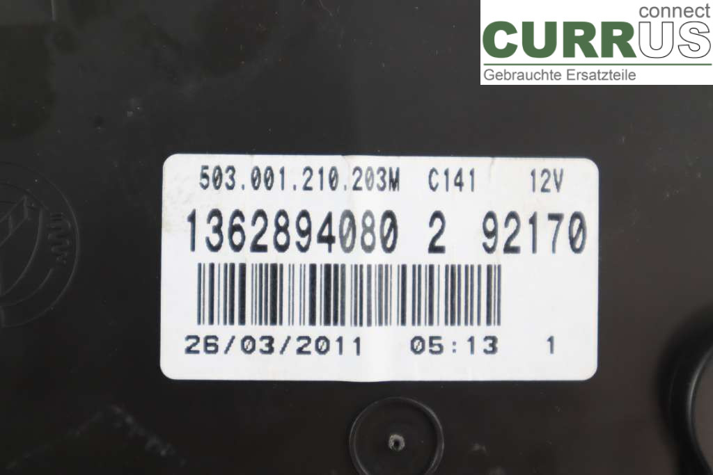 HUSBIL KNAUS Instrument cluster / comb 1362894080 2,3MJT