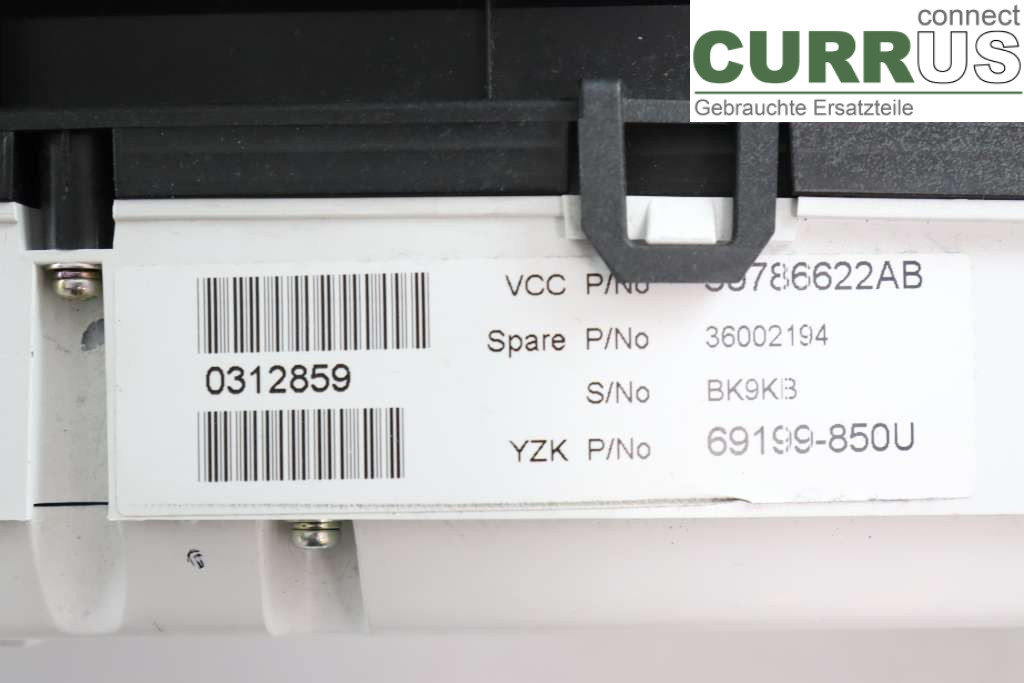 VOLVO V70      08-13 Instrumentenkombination 36002194 2,0f 145hk