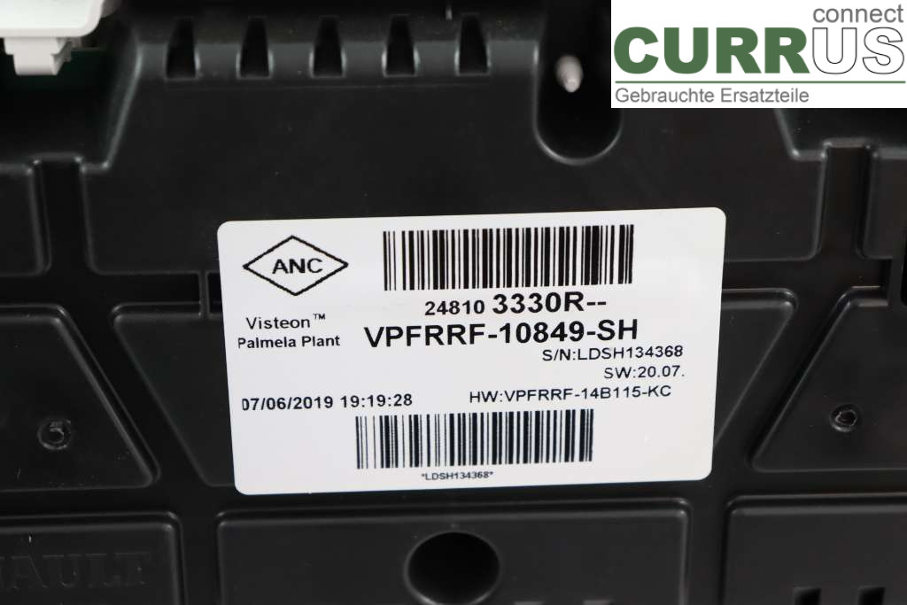RENAULT TRAFIC  15- Bloc instruments / combiné 248103330R 1.6DCI 146HK