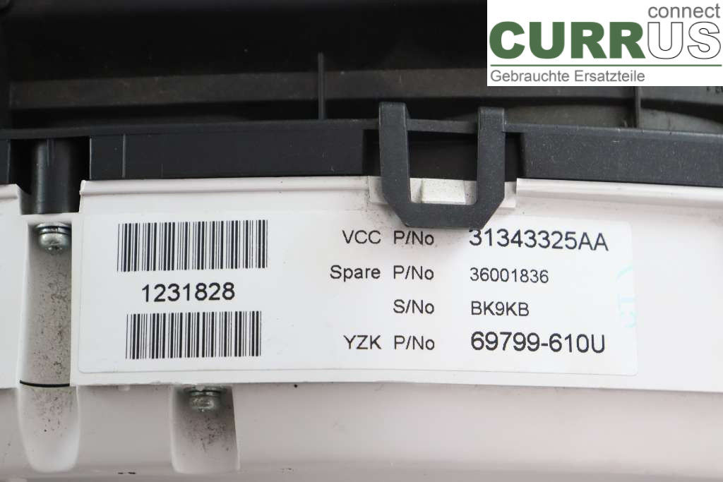 VOLVO V70      08-13 Instrumentenkombination 36001836 D2 1,6D 114HK