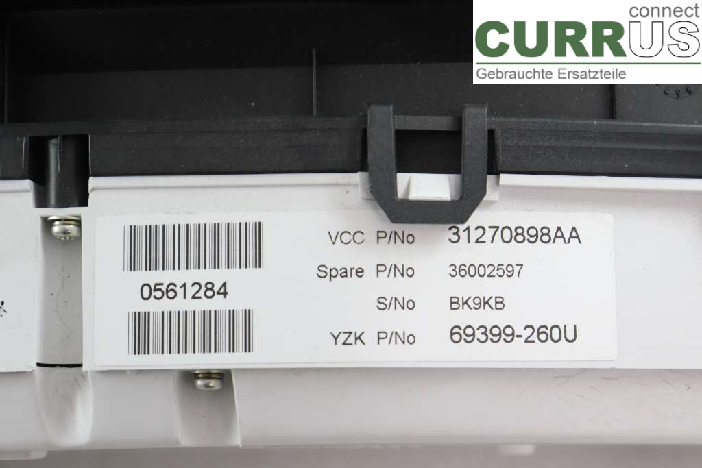 VOLVO S60      11-13 Instrument cluster / comb 36002597 2,0T 149KW