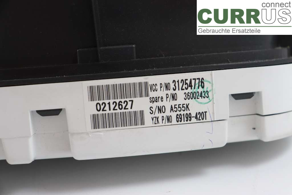 VOLVO V50      08-12 Instrument cluster / comb 36002714 2,0d 136