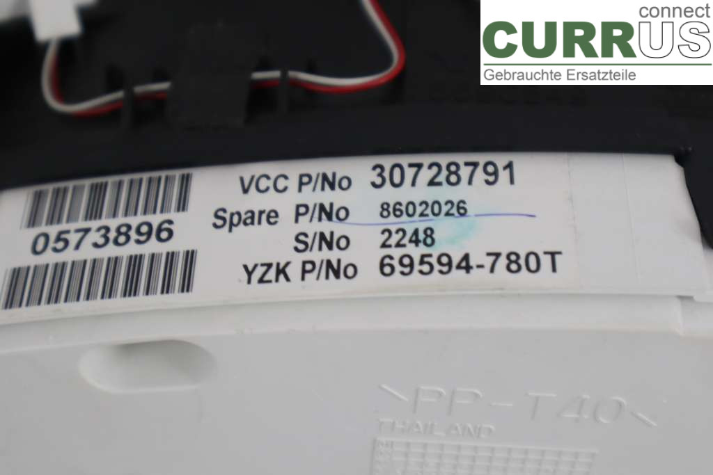 VOLVO S60      05-10 Instrument cluster / comb 36050543 2,4 d 163hk