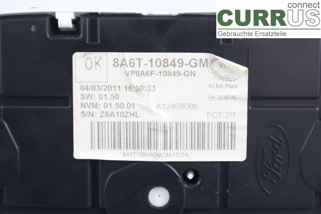 FORD FIESTA     09-12 Instrumentkam 1786854 1,4TDCI