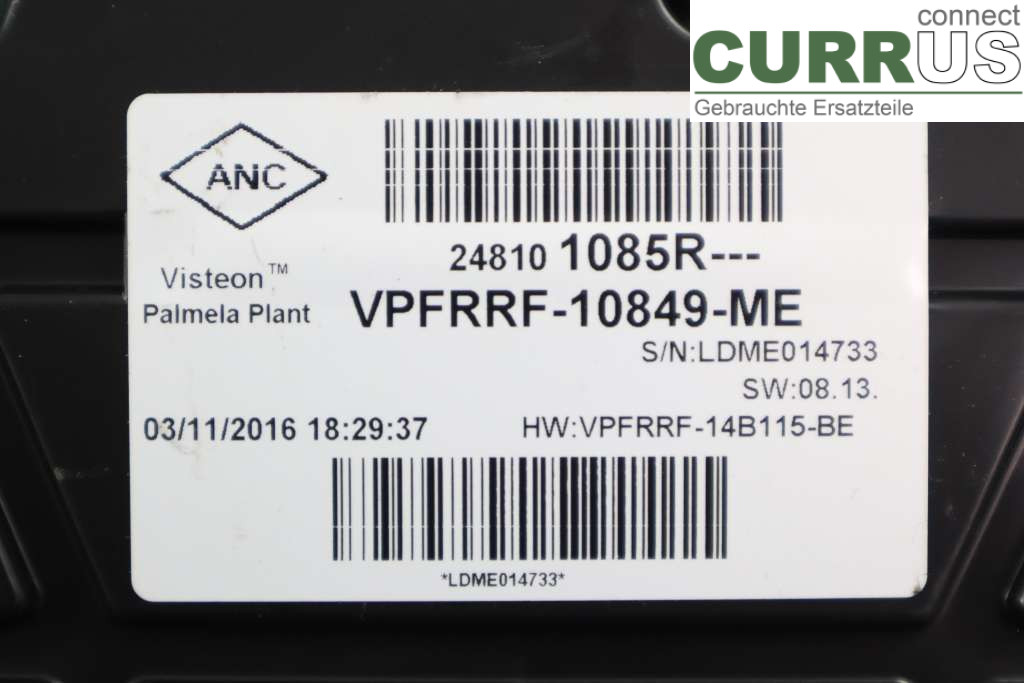 RENAULT CAPTUR 13-19 Instrumentenkombination 248100573R 1.2TCE 120HK