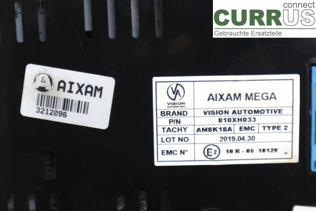 AXIAM MINAUTO Instrument cluster / comb  2CYL DIESEL