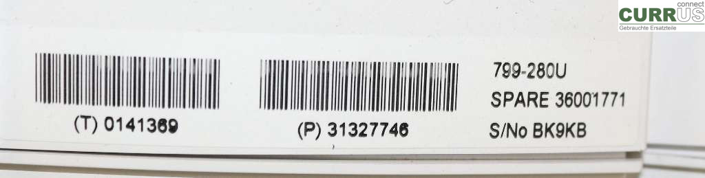VOLVO XC70  14-16 Instrument cluster / comb 36001771 2,4D R5 181HK