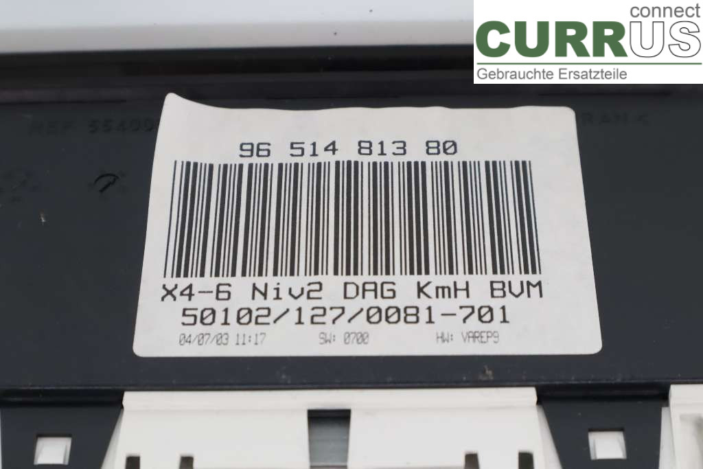 CITROEN C5      -04  Instrument cluster / comb 6105JQ RFN