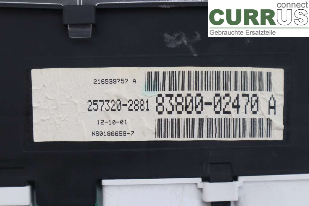 TOYOTA COROLLA   98-01 Instrument cluster / comb 83800-02470 3ZZ-FE