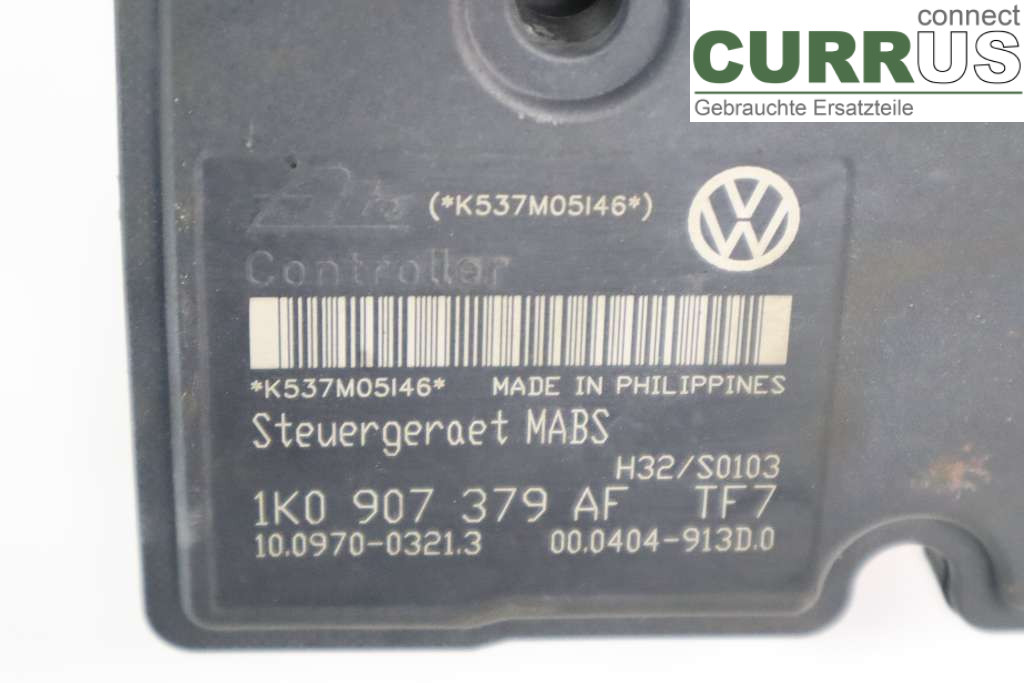VW CADDY      04-10 ABS hydraulisk enhed 1K0614117AC 1.9TDI 105HK