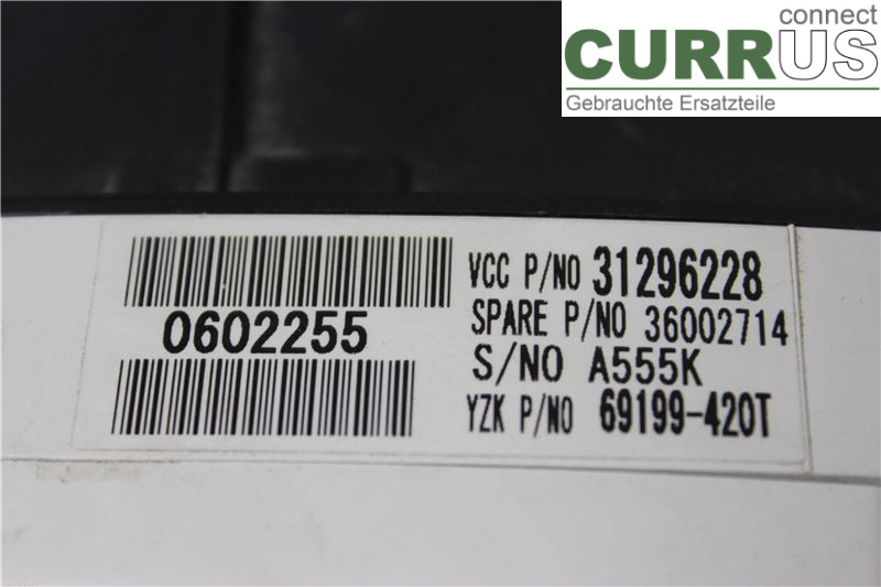VOLVO V50      08-12 Instrument cluster / comb 36002714 D4162T