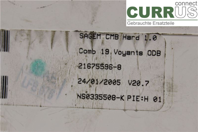 CITROEN C2 Instrument cluster / comb  1,6 16V